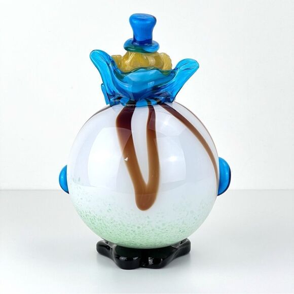 Vintage Murano Hand Blown Art Glass Circus  Clown Figurine Made In Italy - Picture 5 of 9